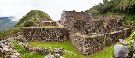 Wall Mural - Choquequirao Inca ruins Cuzco or Cusco region in Peru