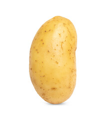 Fresh potato isolated on white background