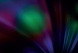 Fototapeta Tęcza - Dark Multicolor vector blurred shine abstract template.