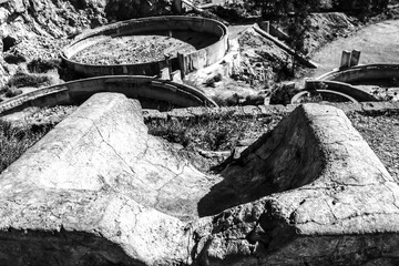 Old abandoned gold mine in Rodalquilar, Almeria