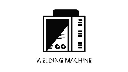 Wall Mural - Welding machine icon animation outline best object on white background