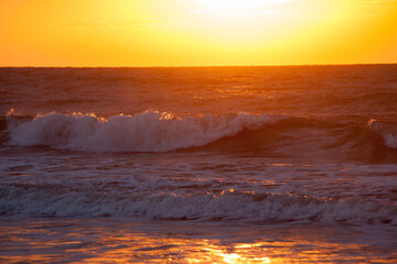 Ocean in the morning sunrise