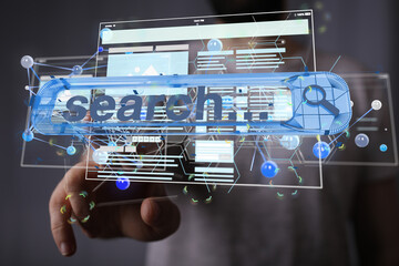 develop interface web application in hand