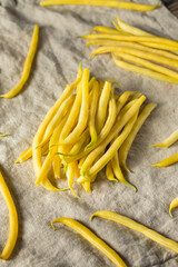 Wall Mural - Raw Organic Yellow String Beans