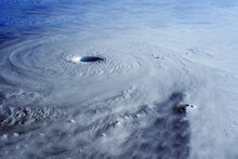 Big Hurricane From Space. Elements Of This Image Were Furnished By NASA. 