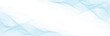© agrus - frame of abstract vector blue wave melody lines on white background