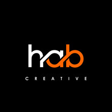 HAB Letter Initial Logo Design Template Vector Illustration