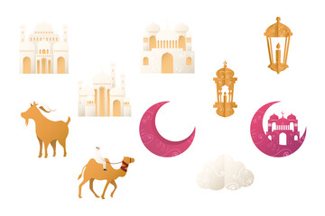 Sticker - ten eid festival icons