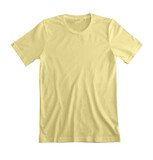 Fototapeta  - Light Yellow Tee Shirt Blank 