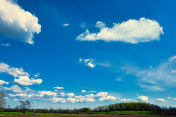 Wall Mural - rural landscapes and skyscapes of southern ontario canada featuring brilliant sky, water reflections