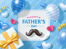 3d Father's Day Greeting Card
