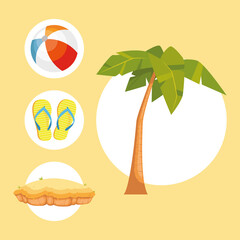 Poster - island four icons