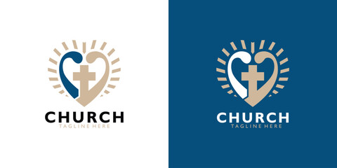 Wall Mural - church logo icon vector isolated