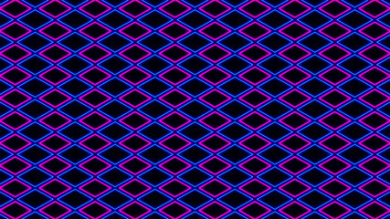 Wall Mural - 3d illustration graphic of abstract pink and blue color square shape seamless loop motion graphic.