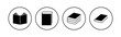 © AAVAA - Book icon set. open book icon vector. ebook icon