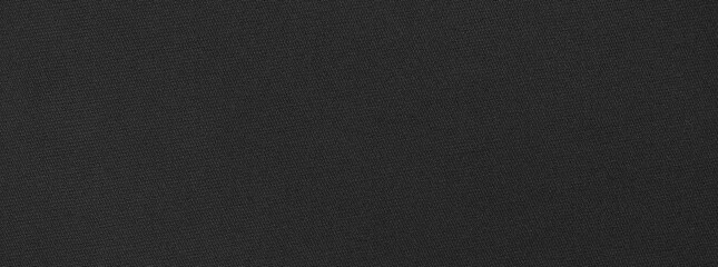 Canvas Print - smooth black fabric cloth texture, dark background