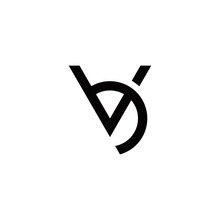 V B Vb Bv Initial Logo Design Vector Symbol Graphic Idea Creative