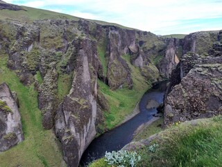  Fjaðrárgljúfur canyon in Iceland
