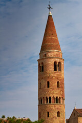 Wall Mural - The bell tower of the Caorle's city in the province of Venice