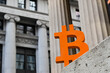 Bitcoin visits the Wall Street area in lower Manhattan.