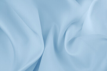 blue silky fabric texture