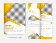 Corporate modern Yellow multipurpose bi fold brochure template design