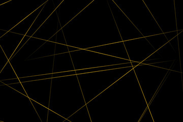 Abstract black with gold lines, triangles background modern design. Vector illustration EPS 10.