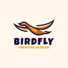 Wall Mural - Bird Fly Modern Colors Logo Template