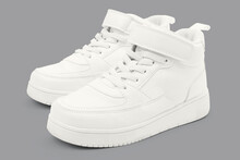 White High Top Sneakers Unisex Footwear Fashion