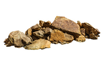 Wall Mural - rock isolated on white background