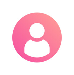 Aufkleber - Woman profile account icon.