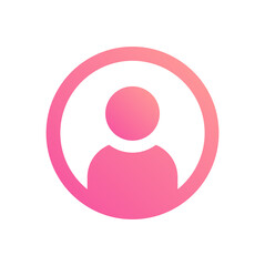 Aufkleber - Profile user icon.