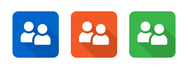 Aufkleber - Contacts icon social media button.