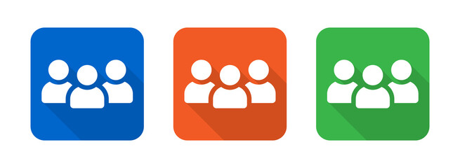 Aufkleber - Team user profile login icon vector.
