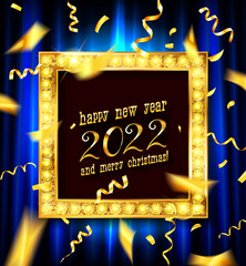 Wall Mural - Happy New Year 2022.