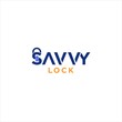© sarifah - savvy lock logo design for secure vector
