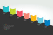 © kubko - Infographic timeline banner, scheme, chart. Step by step report template. Vector.