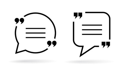 Sticker - Speech bubble vector icons