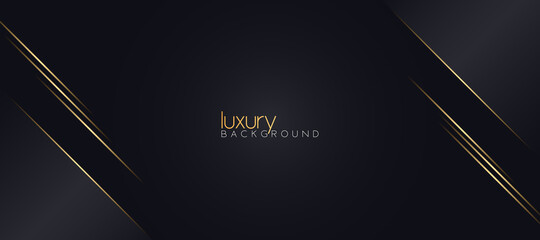 Wall Mural - abstract luxury background with gold line geometric shapes. vector