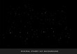 Minimal starry night sky background - vector few stars space background