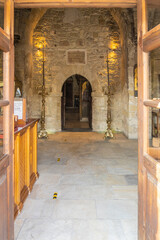 December 2020. Kiti, Larnaca Cyprus. Interior of Panagia Angeloktisti or Our Lady built by Angels, 11th Century, Kiti