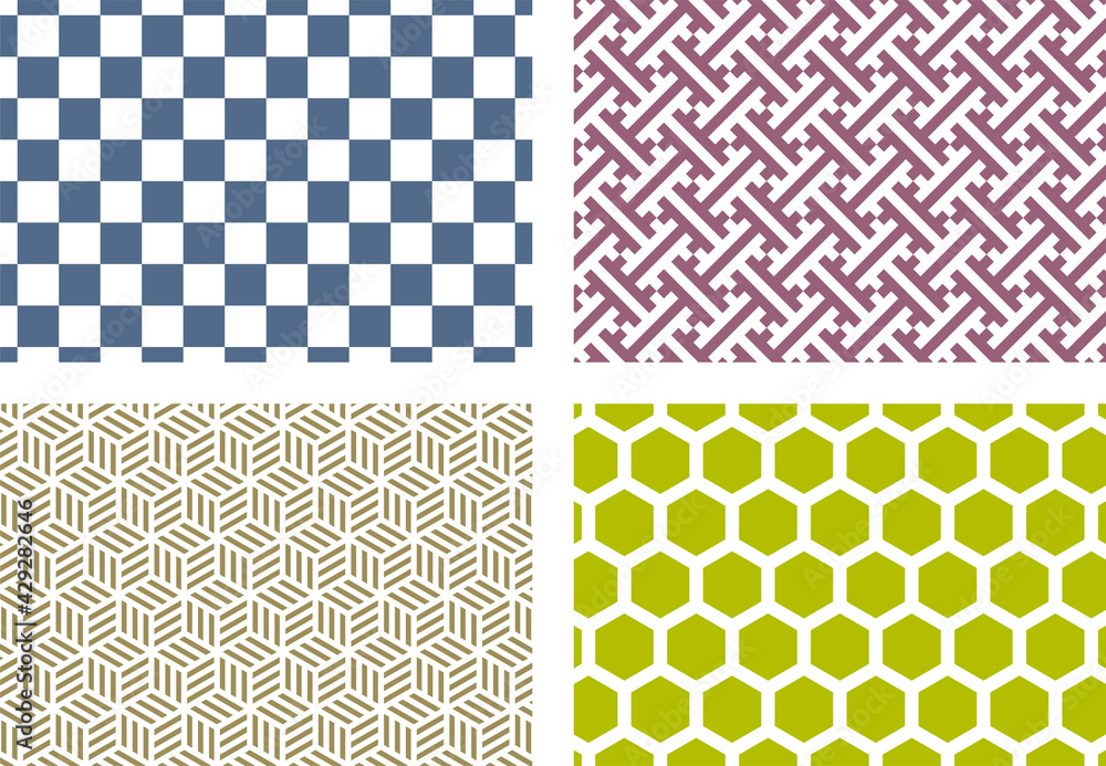 Vector de Stock 日本の伝統的な和柄素材 | Adobe Stock