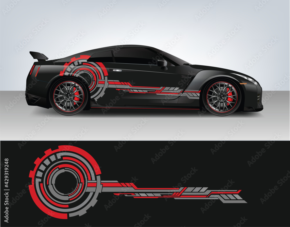 Modern Racing Decals Vinyl sticker Decals set for Car truck mini bus modify Motorcycle ...