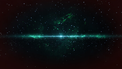 Wall Mural - Nebula Colorful Travel with Star Glow Background. This Clip is a tube galaxy with star glow and  light dark deep.