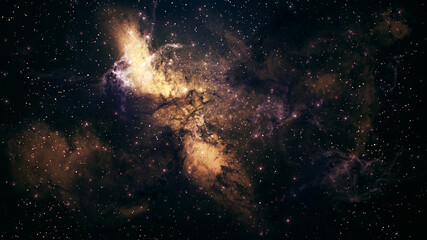 Wall Mural - nebula colorful travel with star glow background. this clip is a tube galaxy with star glow and ligh