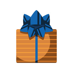 Poster - striped gift box