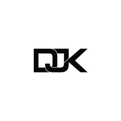 Wall Mural - djk letter original monogram logo design