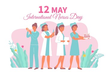 Canvas Print - International Nurses Day Card