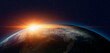 © muratart - Planet Earth with a spectacular sunset 'Elements of this image furnished by NASA'