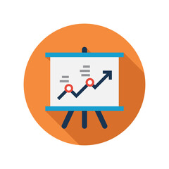 Canvas Print - Presentation chart icon